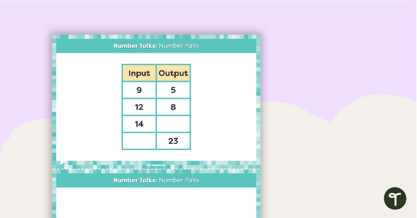 Go to Number Talks - Number Pairs Task Cards teaching resource