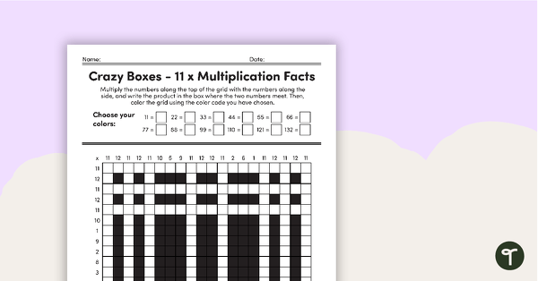 Go to Crazy Boxes – Multiplication Facts of 11 teaching resource