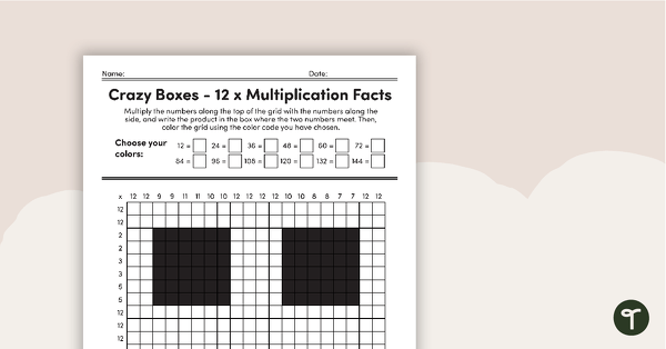 Go to Crazy Boxes – Multiplication Facts of 12 teaching resource