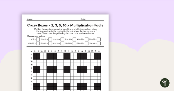 Go to Crazy Boxes – Multiplication Facts of 2, 3, 5, and 10 teaching resource