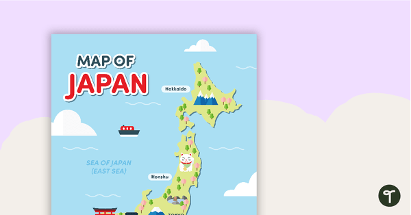 Go to Map of Japan teaching resource