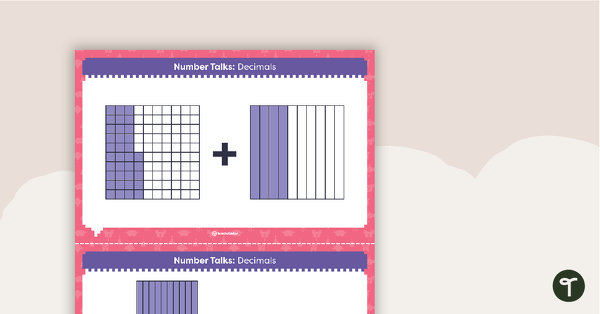 Go to Number Talks – Decimal Operations Task Cards teaching resource