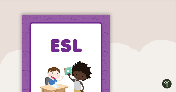 Go to ESL Book Cover - Version 1 teaching resource