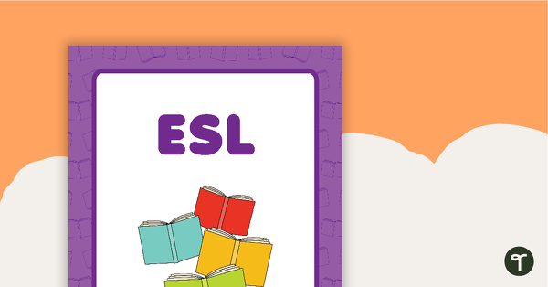 Go to ESL Book Cover - Version 2 teaching resource