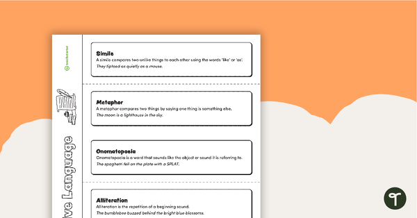 Go to Figurative Language Flip Book teaching resource