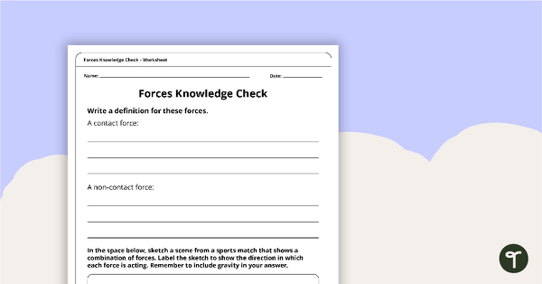 Go to Forces Quiz teaching resource