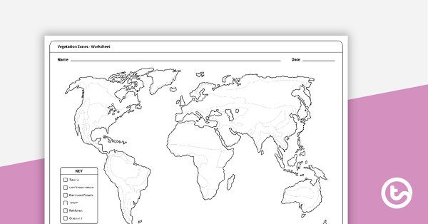 Go to World Vegetation Zones - Mapping Template teaching resource