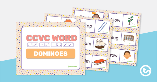 Go to CCVC Word Dominoes teaching resource