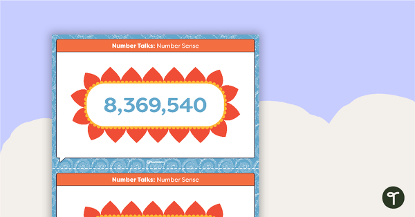 Go to Number Talks - Number Sense Task Cards teaching resource