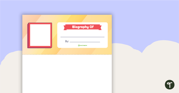 Go to Biography Flip Book Template teaching resource