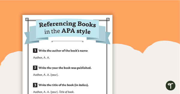 Go to Referencing Books and Websites in the APA Style teaching resource