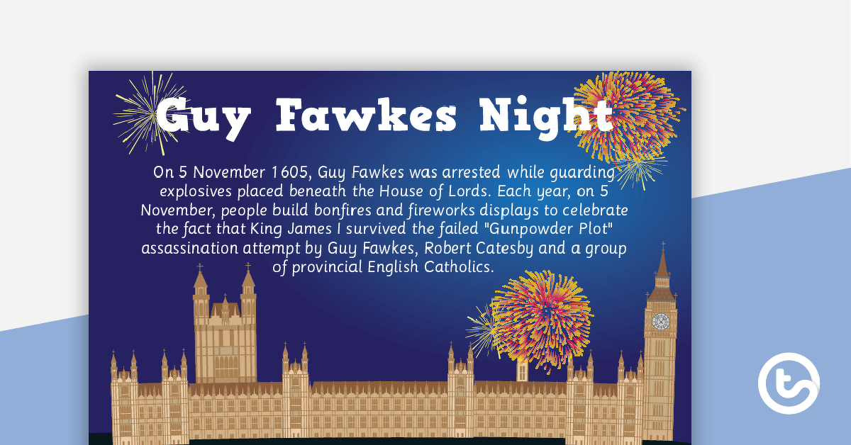 Guy Fawkes Night Poster teaching-resource