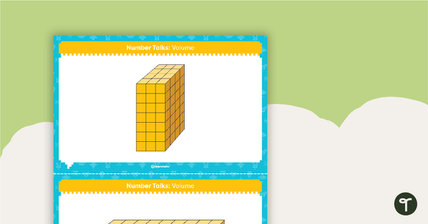 Go to Number Talks for Teaching Volume (Task Cards) teaching resource