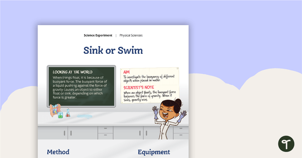 Go to Buoyancy Experiment – Sink or Swim teaching resource