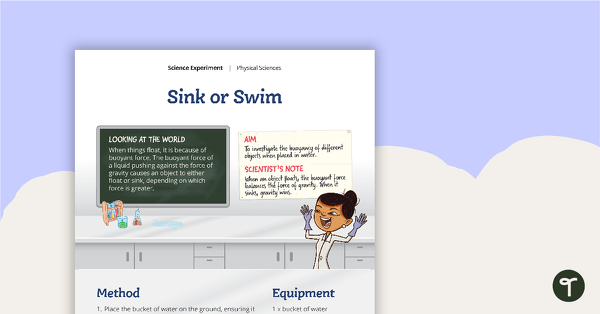 Go to Buoyancy Experiment – Sink or Swim teaching resource