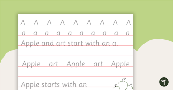 Go to Alphabet Handwriting Sheets - Individual teaching resource