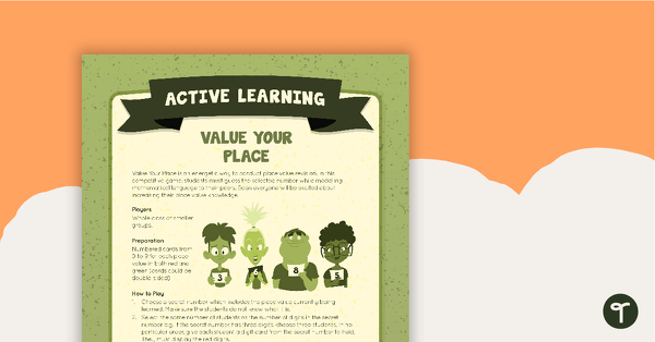 Go to Value Your Place Active Learning teaching resource