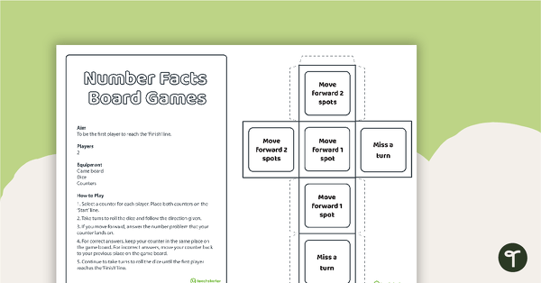 Go to Doubles - Number Facts Board Game teaching resource