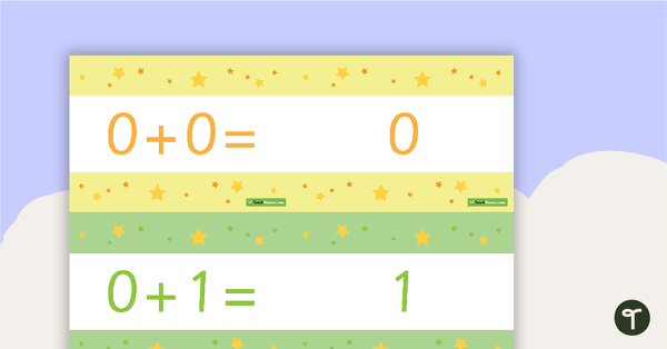 Go to 1-10 Addition Flashcards - Stars (Horizontal) teaching resource