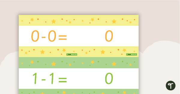 Go to 1-30 Subtraction Flashcards - Stars (Horizontal) teaching resource