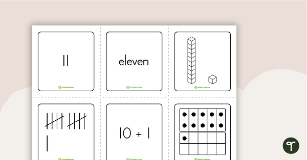 Go to Representations of Numbers 1-20 Flashcards teaching resource