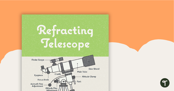 Go to Refracting Telescope Poster – Diagram with Labels teaching resource