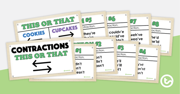 Go to This or That! PowerPoint Game - Contractions teaching resource