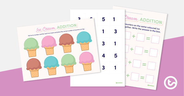 Go to Ice Cream Addition Activity teaching resource