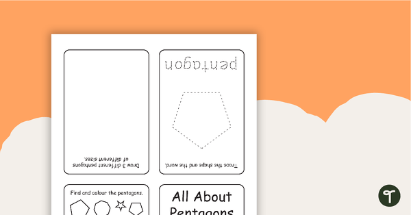 Go to All About Pentagons Mini Booklet teaching resource