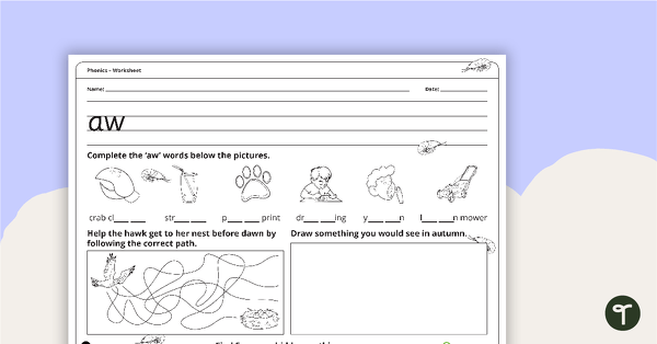 Go to Digraph Handwriting - Worksheets teaching resource