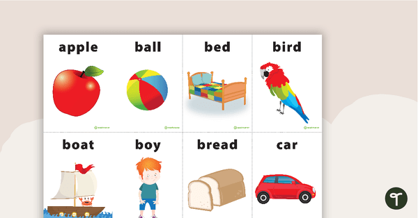 Go to Nouns, Verbs and Adjectives Flashcards teaching resource