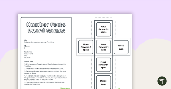 Go to Making 10 – Number Facts Board Game teaching resource