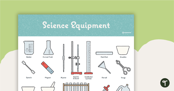 Go to Lab Equipment Poster – Diagram with Labels teaching resource