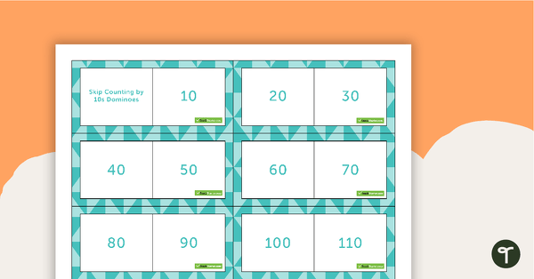 Go to Skip Counting by 10s Dominoes teaching resource