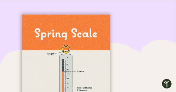 Go to Spring Scale Poster – Diagram with Labels teaching resource