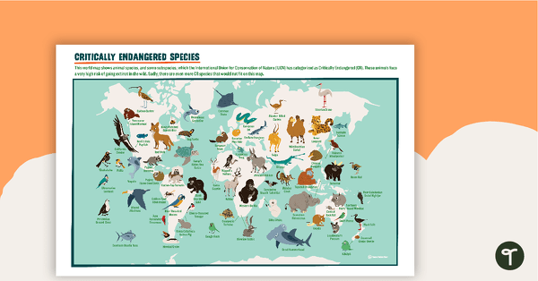 Go to Critically Endangered Species Map teaching resource