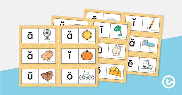 Go to Long and Short Vowel Sounds Dominoes teaching resource