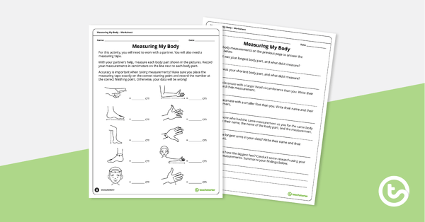 Go to Measuring My Body – Comparing Heights Activity teaching resource