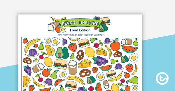 Go to Search and Find – Food Edition teaching resource