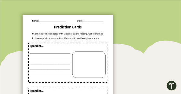 Go to Making Predictions - Recording Cards teaching resource