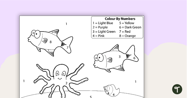 Go to Underwater Colour By Numbers teaching resource