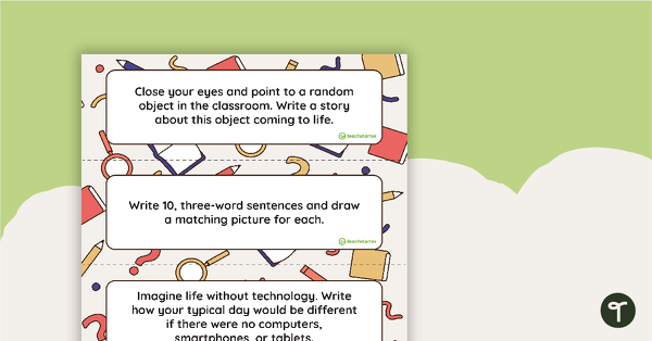 Go to Journal Writing Prompt Cards teaching resource