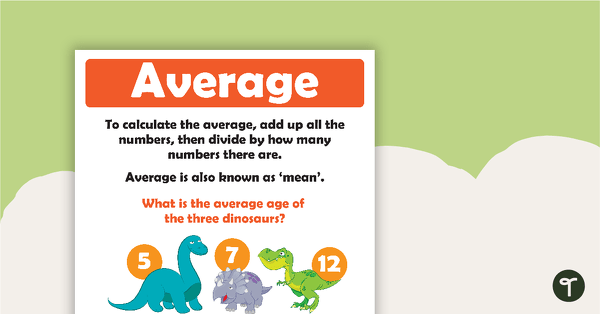 Go to How To Calculate The Average Poster teaching resource