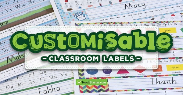 Go to Customisable Classroom Decor Templates blog