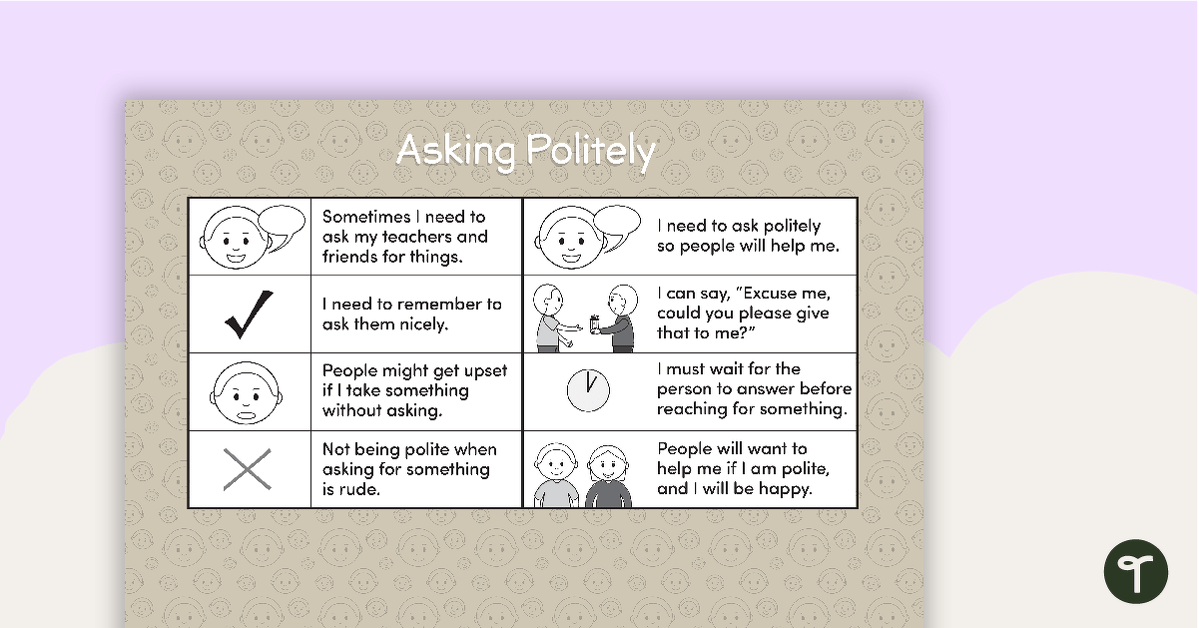 Asking Politely Mini-Book teaching-resource