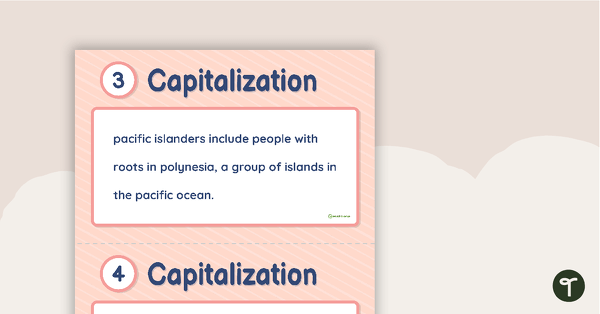 Go to Capitalization Task Cards (Grades 4-5) teaching resource