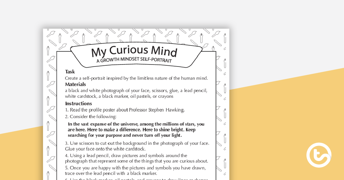 My Curious Mind - Art Activity teaching-resource