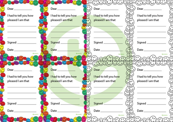 Positive Parent Notes - Smiley Faces teaching-resource