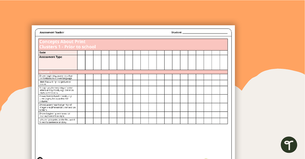 Go to Literacy Assessment Tracker - Concepts About Print (NSW) teaching resource