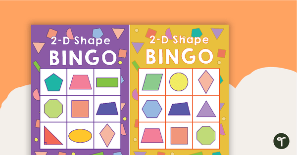 Go to 2-D Shape Bingo teaching resource